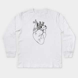 human heart Kids Long Sleeve T-Shirt